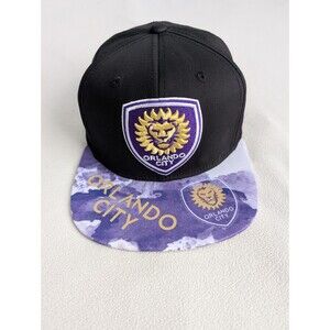 Orlando City SC Adidas MLS Soccer Snapback OSFM Hat Cap Purple Gold Flat Bill